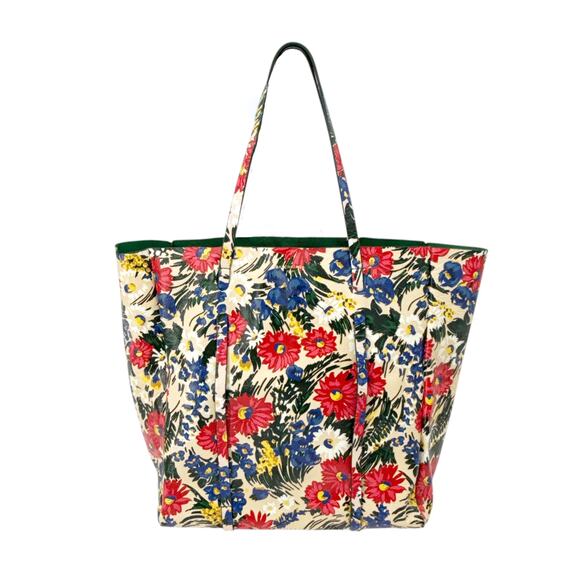 BALENCIAGA Everyday Floral Leather Tote Bag - Picture 1 of 16